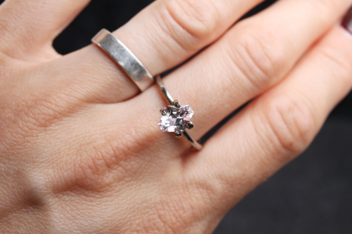 Morganite Crystal Flower 8mm 0.93 ct