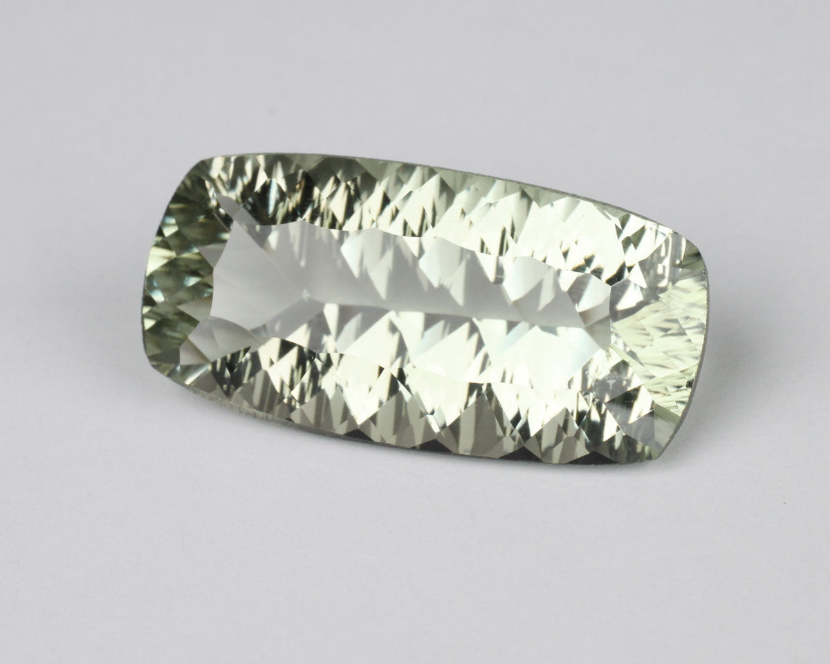 Prasiolite Concave rounded rectangle 25mm 16 ct