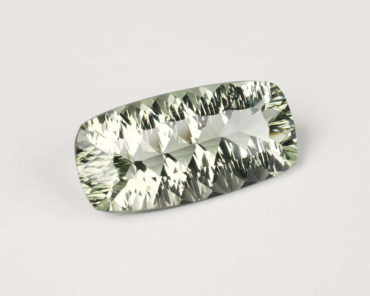 Prasiolite Concave rounded rectangle 25mm 16 ct