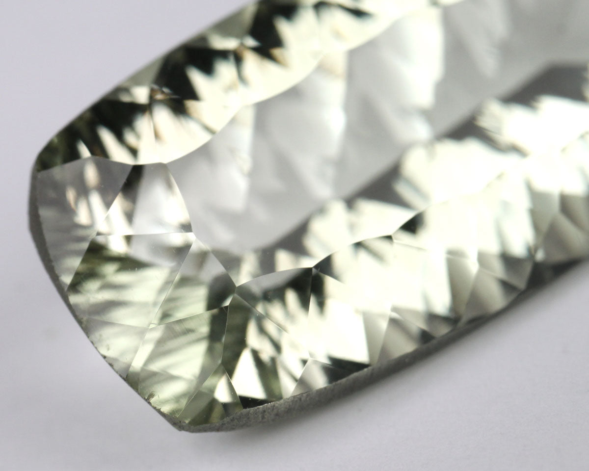 Prasiolite Concave rounded rectangle 25mm 16 ct