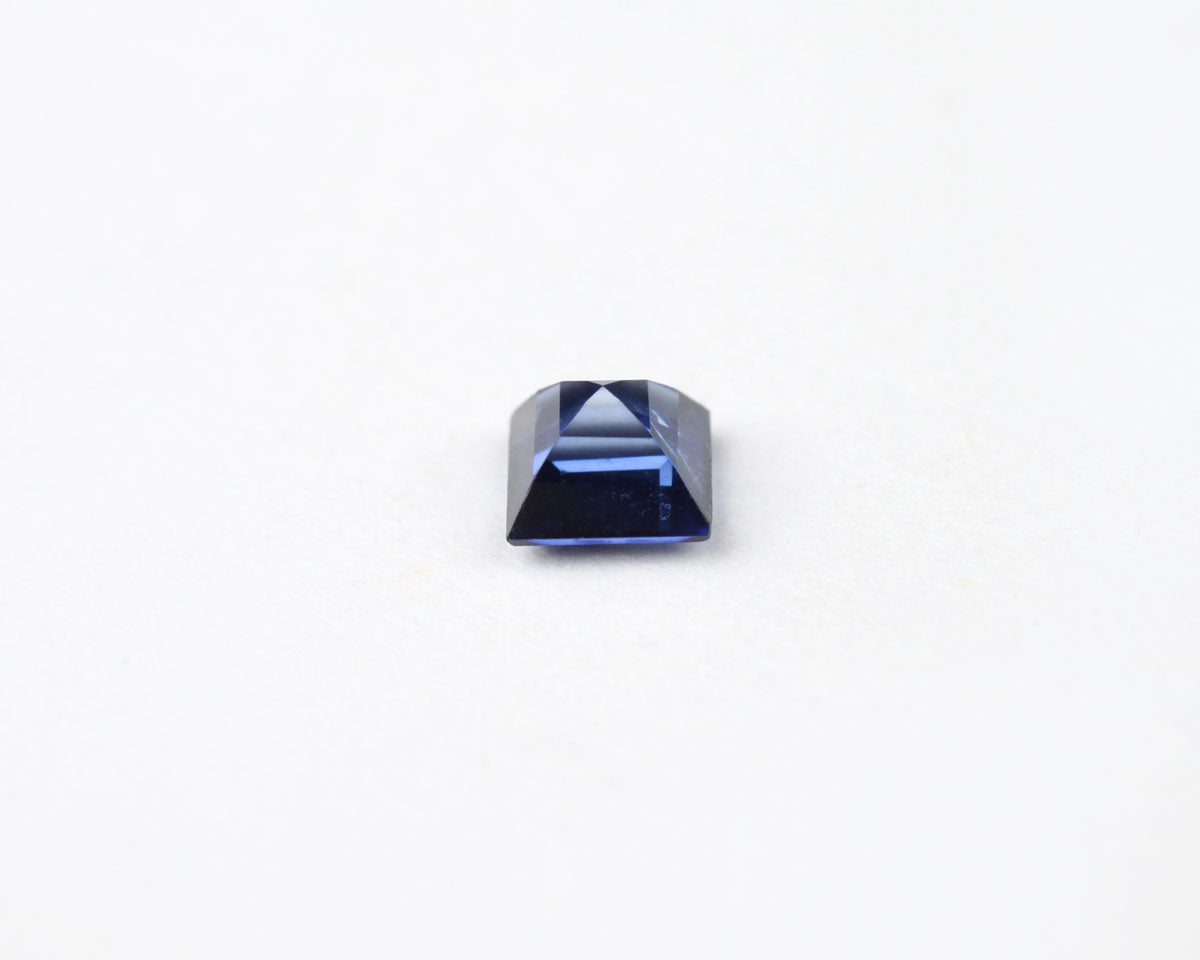 Safir blå fyrkantig 3,7 mm 0,33 ct