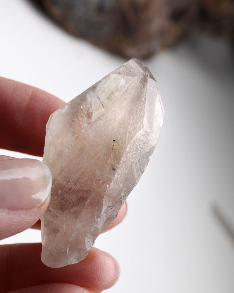 Lemurian Smokey Quartz Crystal 24 gr