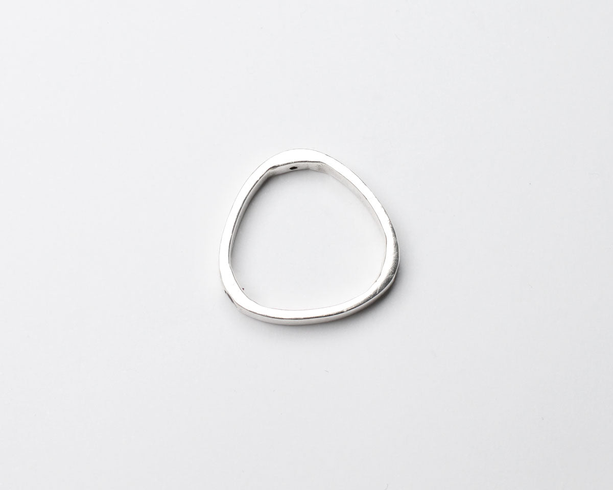 Tripple stone sterling silver ring