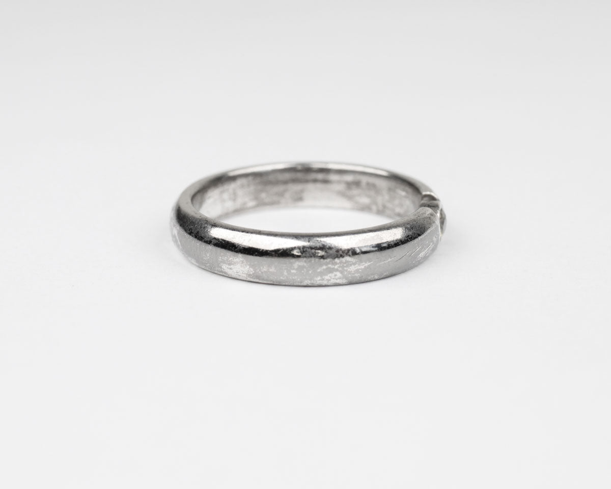 Silverring med gul safir