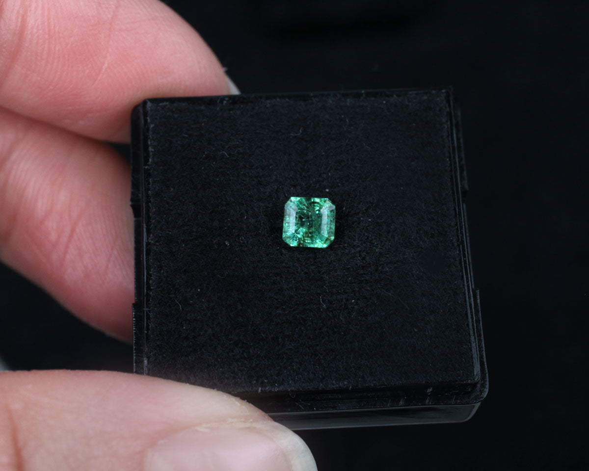 Shakiso Smaragd square 4 mm 0,41 ct