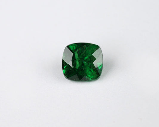 Tsavorite granatgrön 5 mm fyrkantig 0,8 ct