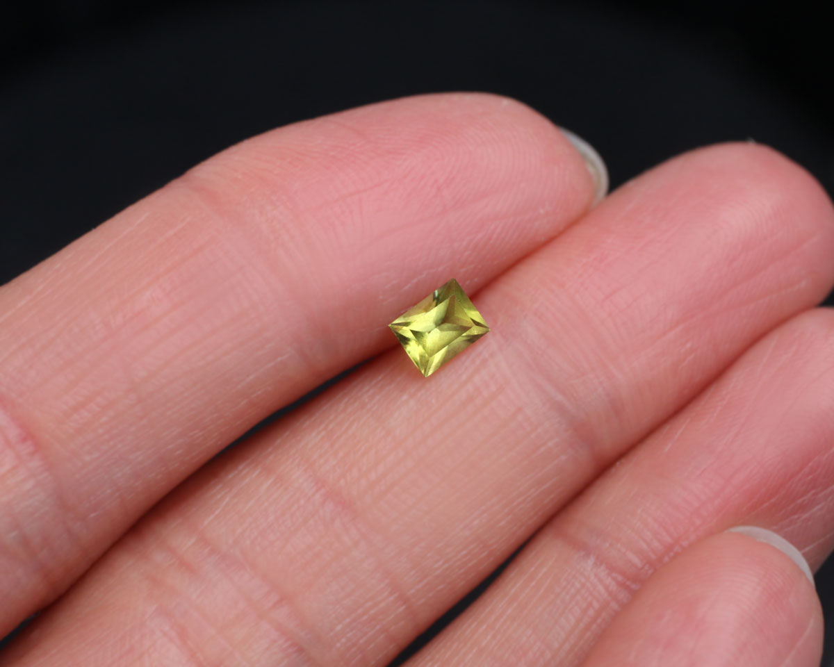 Peridot 0,5 ct rektangel