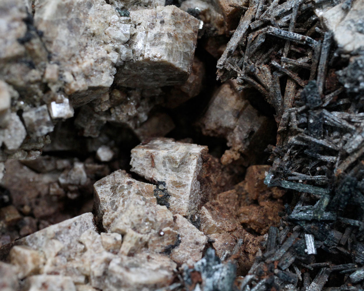 Apatite with actinolite and rutile