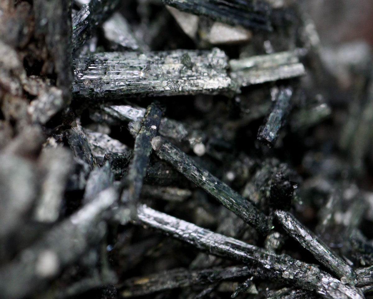 Apatite with actinolite and rutile