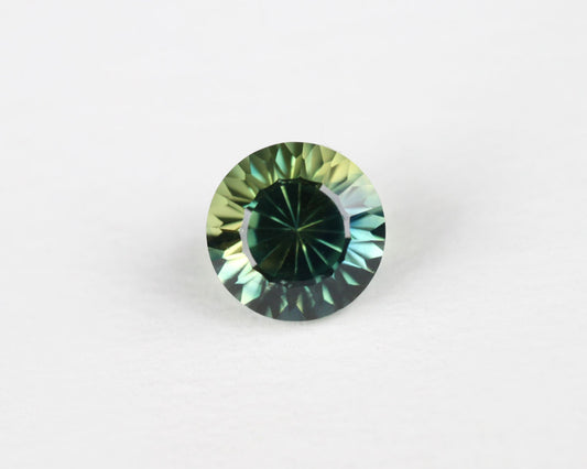 Safir blå/gul rund 5 mm 0,61 ct