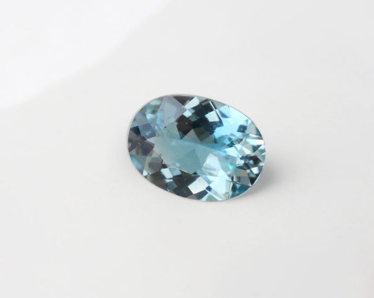 Akvamarin Oval mörkblå