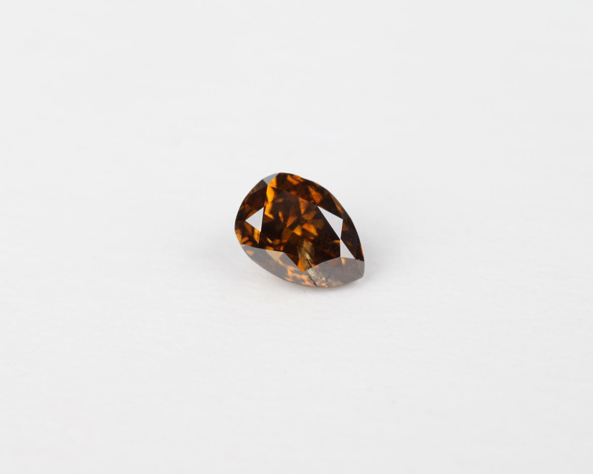 Diamant Cognac drop 5 mm 0,4 ct