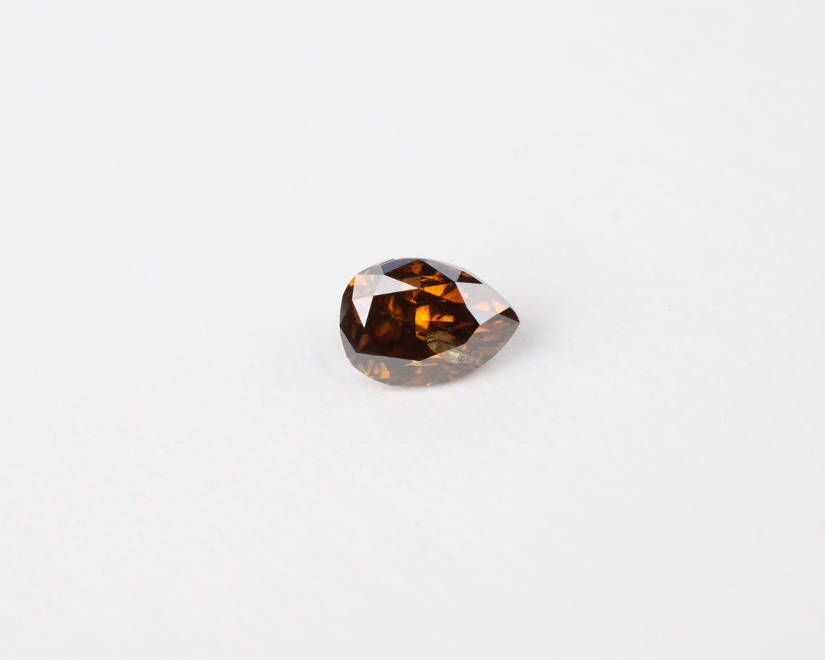 Diamant Cognac drop 5 mm 0,4 ct