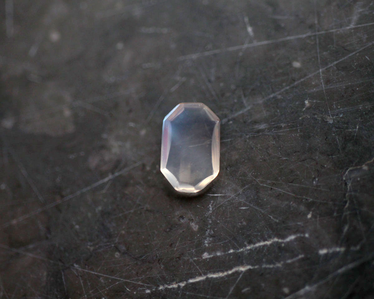 Moonstone octagon 9x6 mm