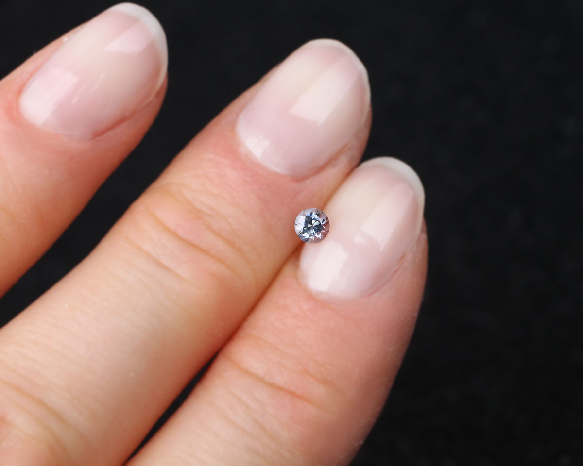 Spinell rund blå 3 mm