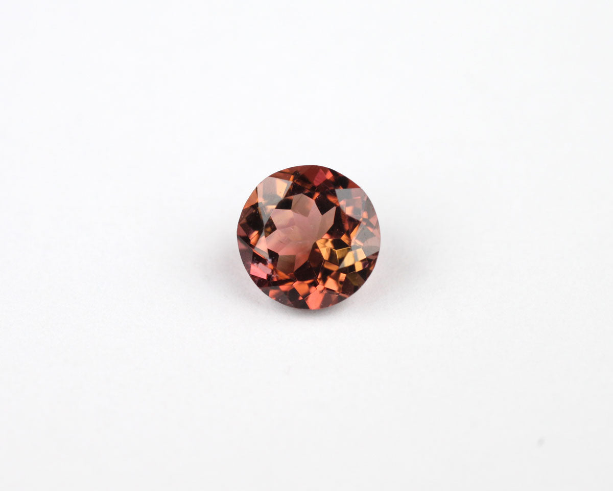 Turmalin rosa orange rund 5 mm 0,45 ct