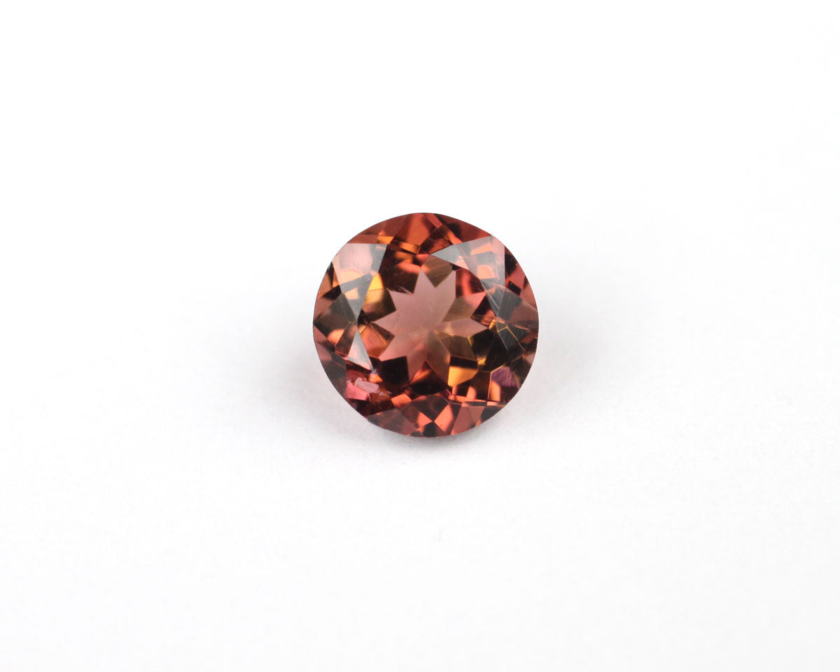 Turmalin rosa orange rund 5 mm 0,45 ct