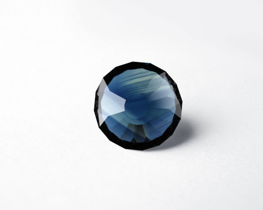 Safir rund blå 6 mm 0,87 ct
