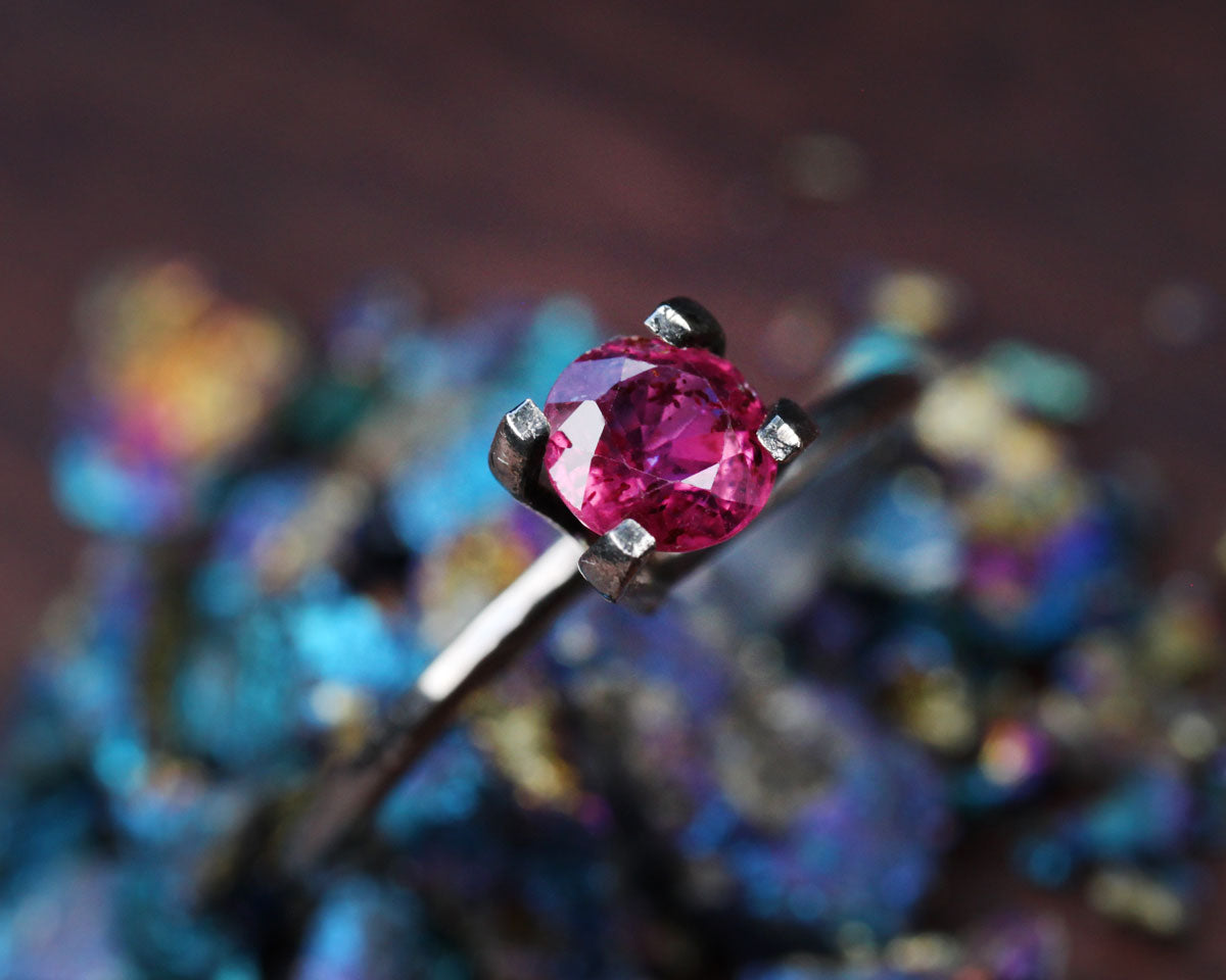 Rubin rund 5,43 mm 0,78 ct
