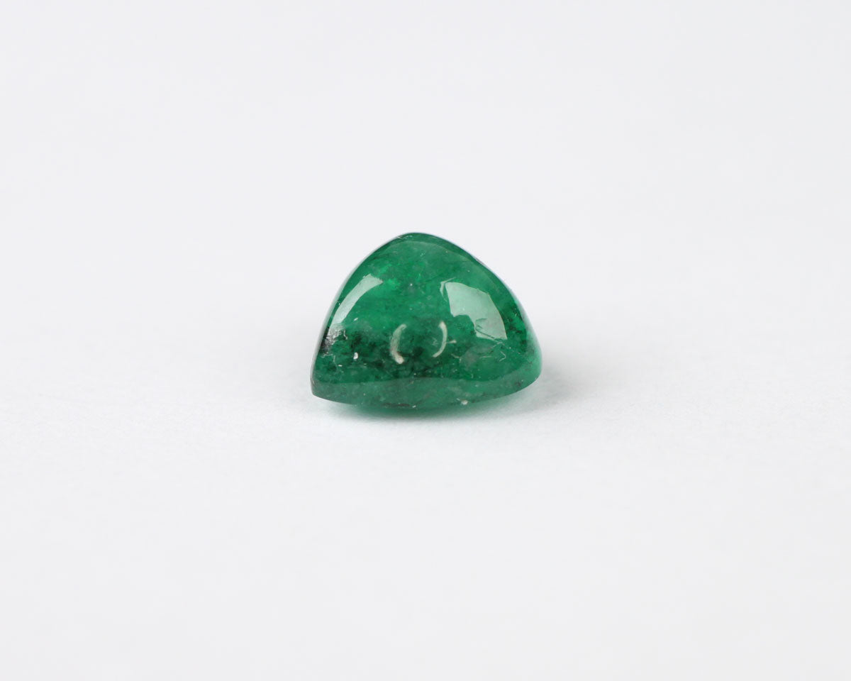 Cabochon cut Shakiso Emerald triangle 8mm 2.22 ct