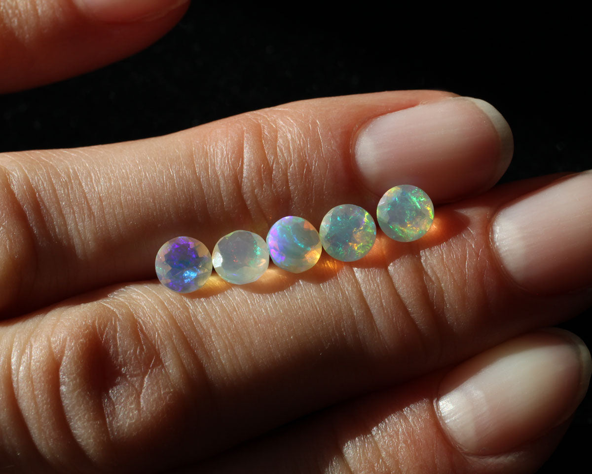 Wollo Opal Facet Rund 5 mm 0,35 ct