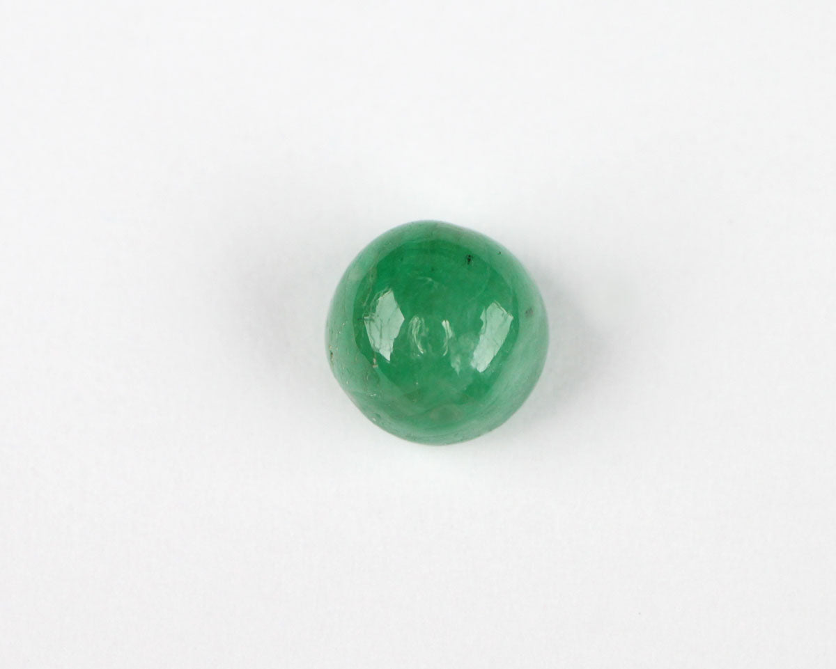 Shakiso Smaragd cabochon rund 6mm 1,27 ct