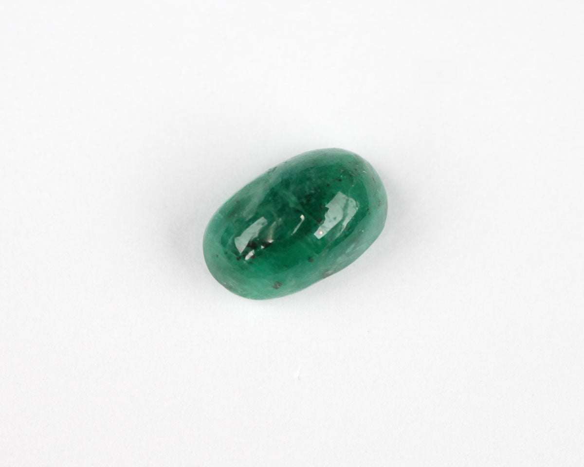 Skakiso Smaragd cabochon oval 9mm 2 ct