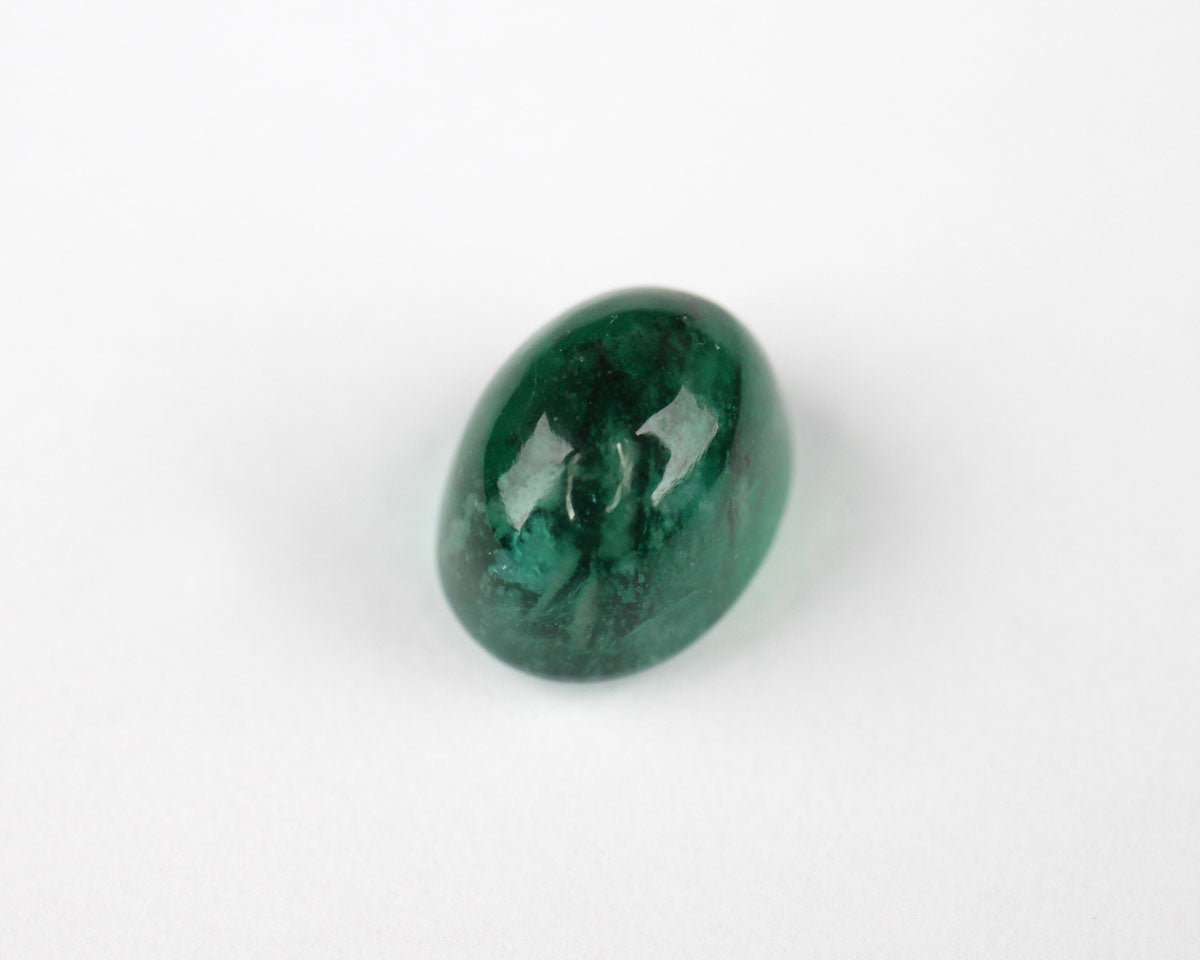 Shakiso Smaragd cabochon oval 7 mm 1,58 ct