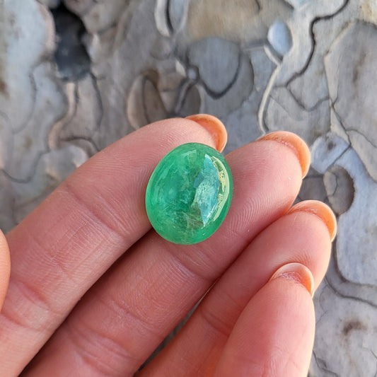 Colombiansk smaragd oval 12,7 ct