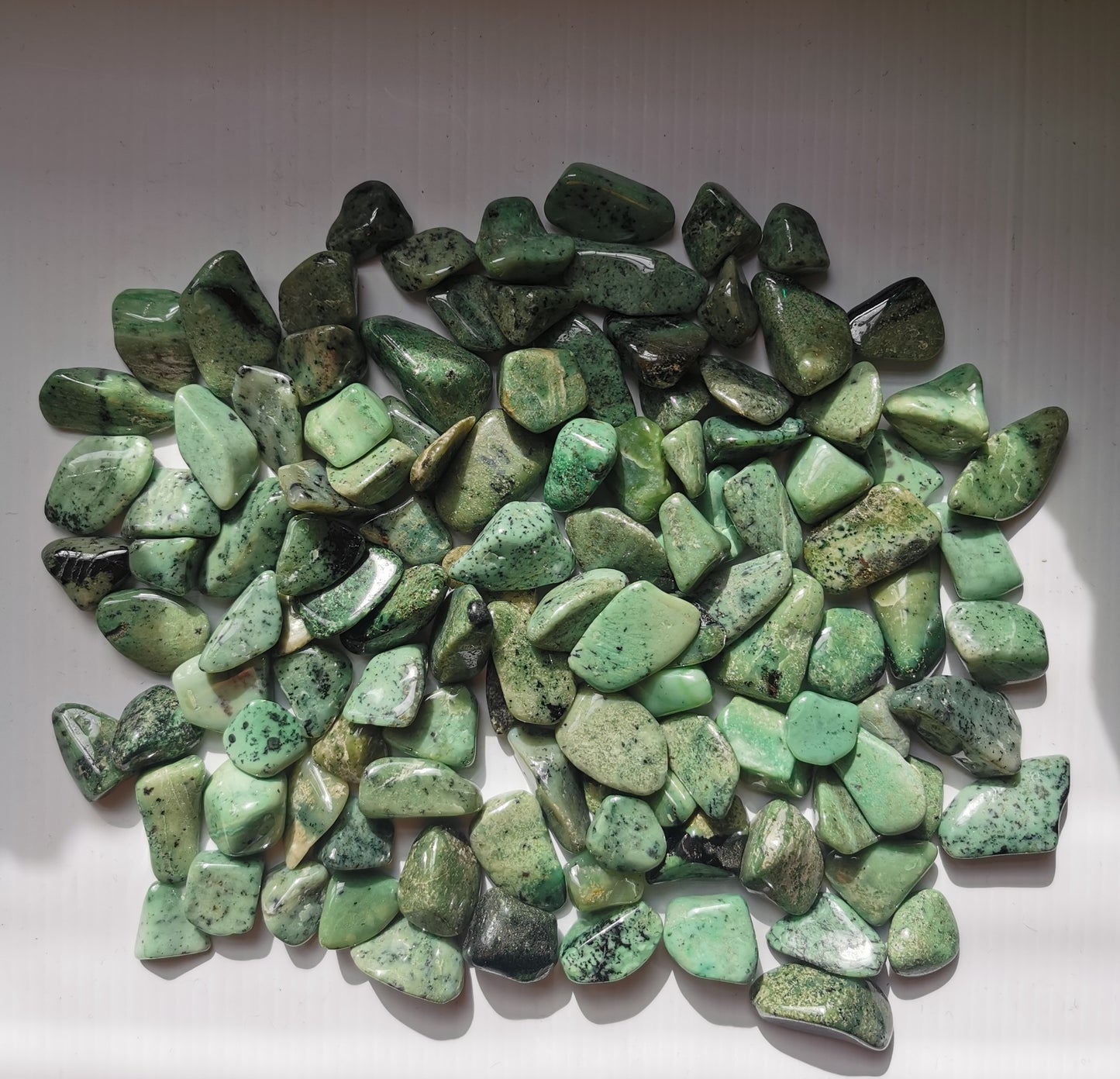 Tumbled Green Grossular Garnet