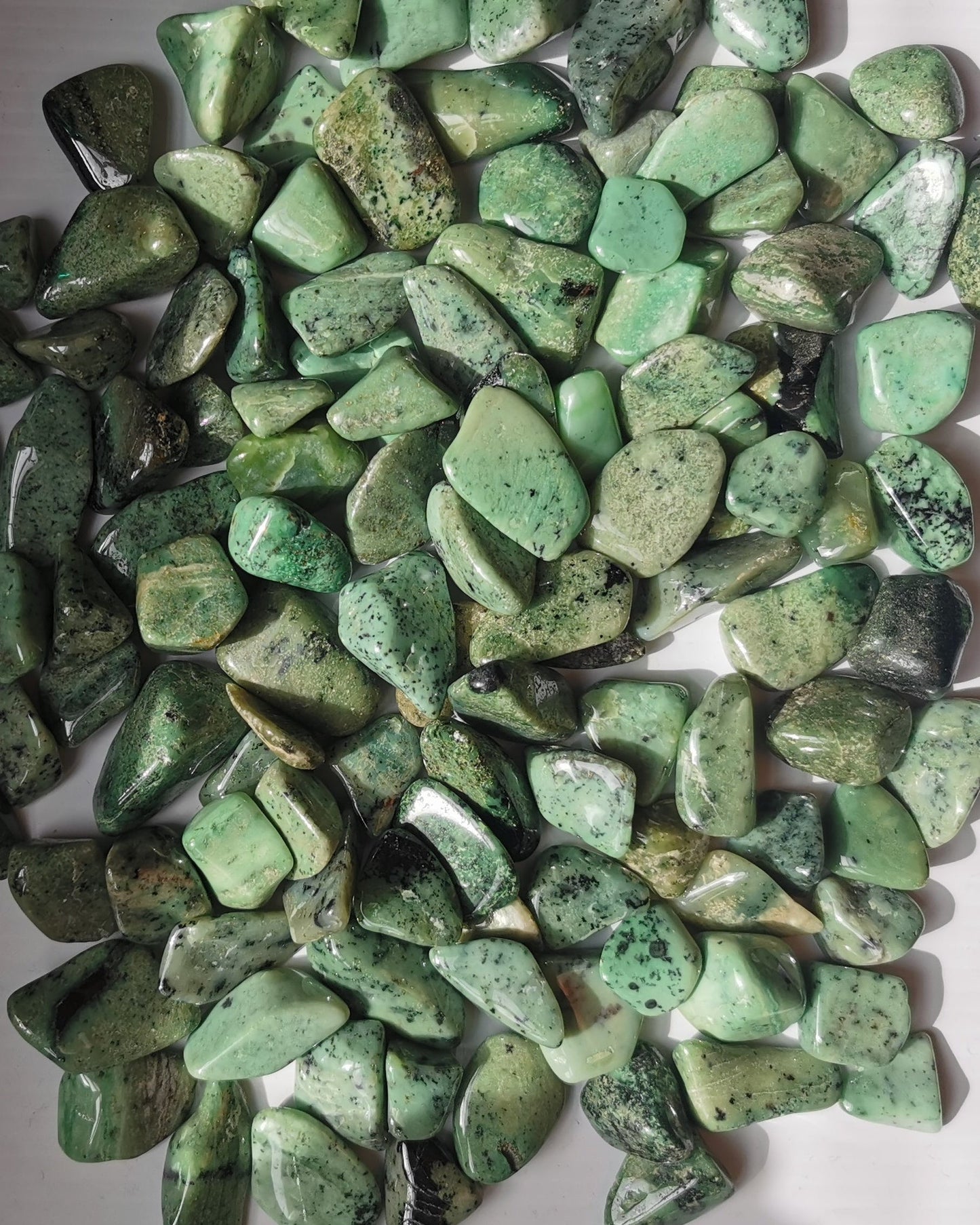Tumbled Green Grossular Garnet