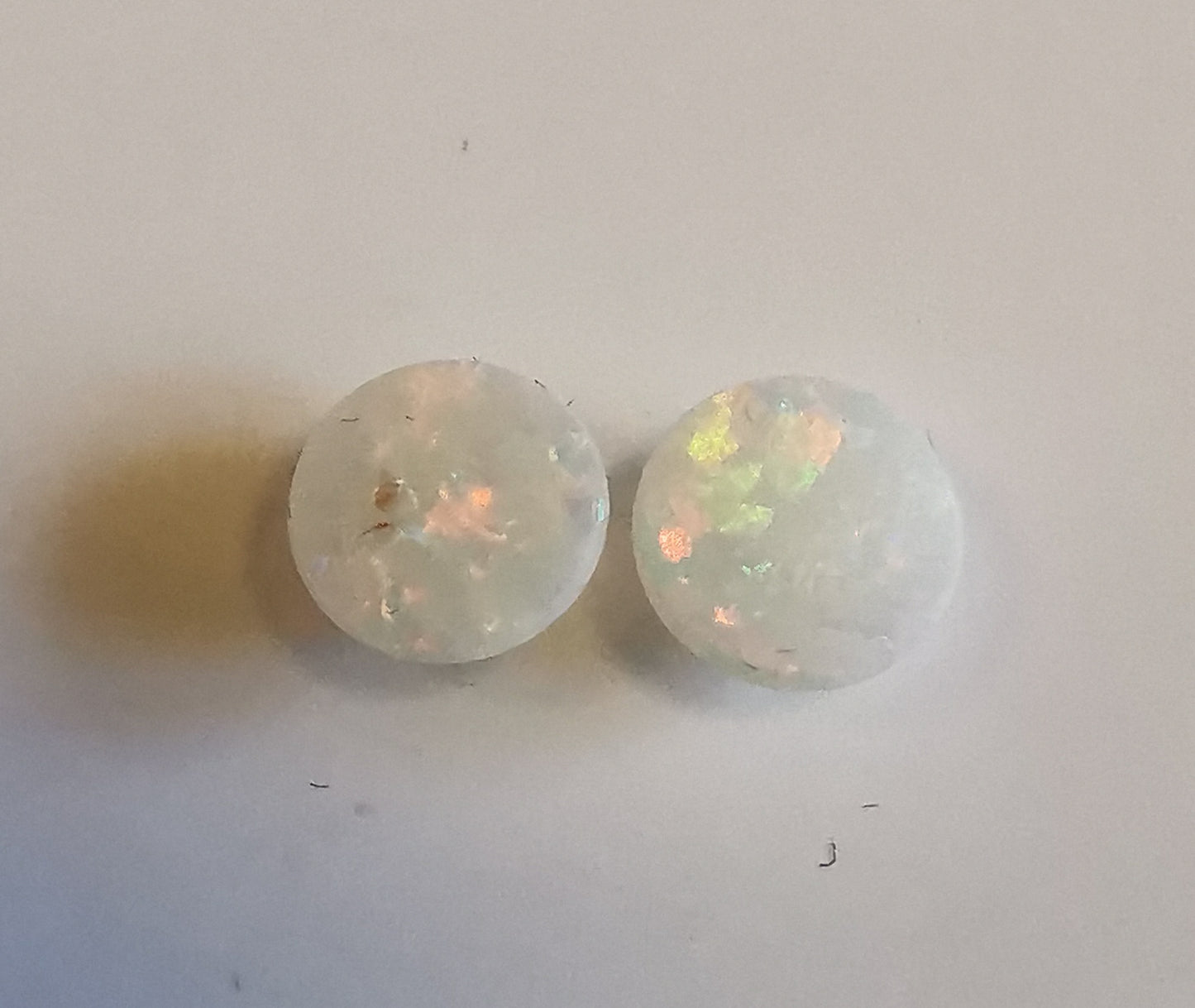 Australian White Opal Round 5 mm Pair