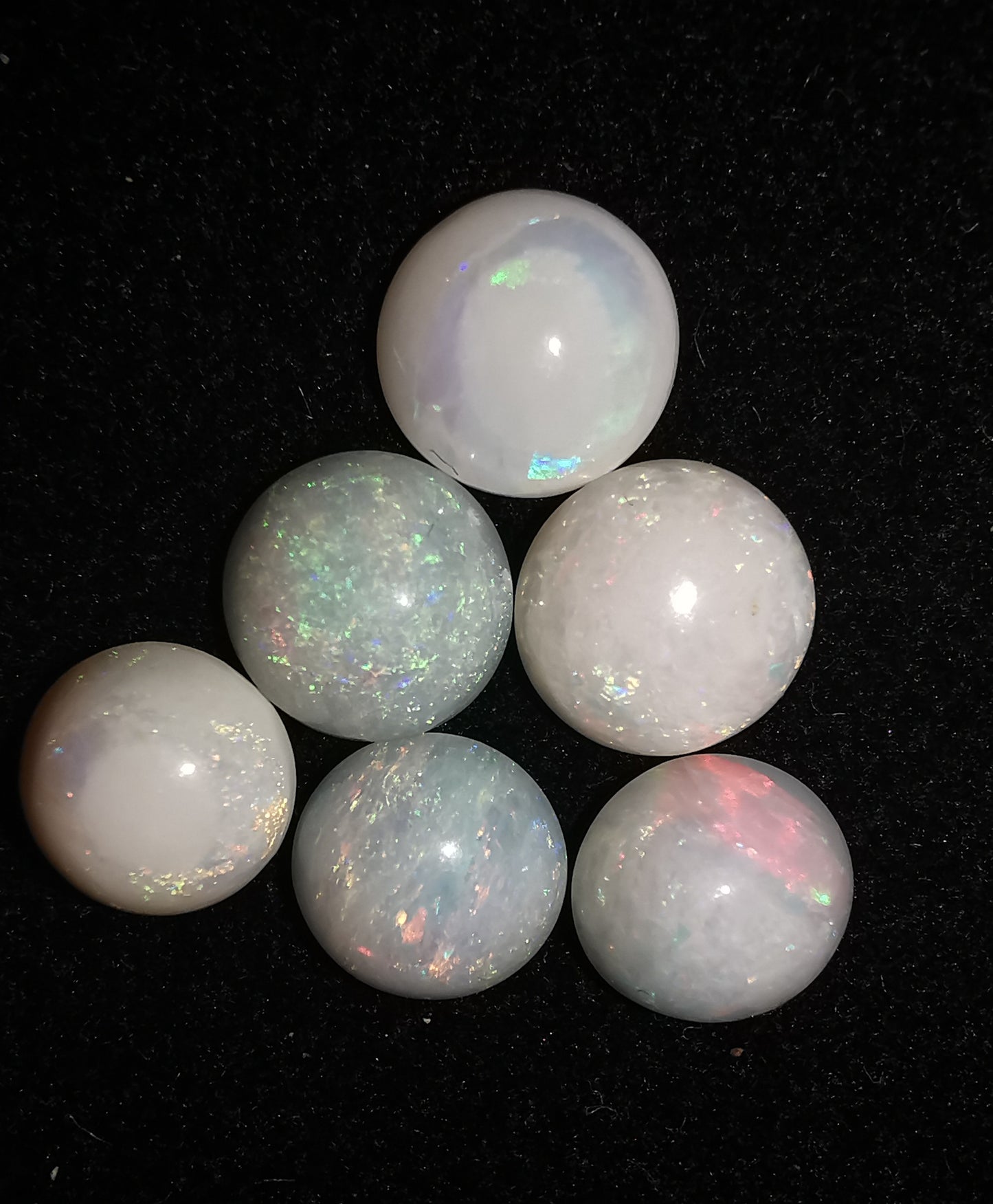 Australian White Opal Round 6 mm Lot