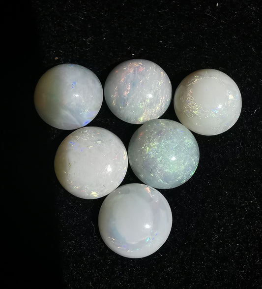 Australian White Opal Round 6 mm Lot