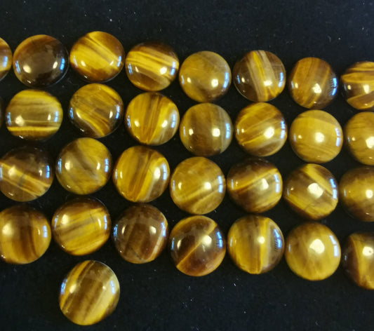 Tiger Eye Flat Round 14.5 mm