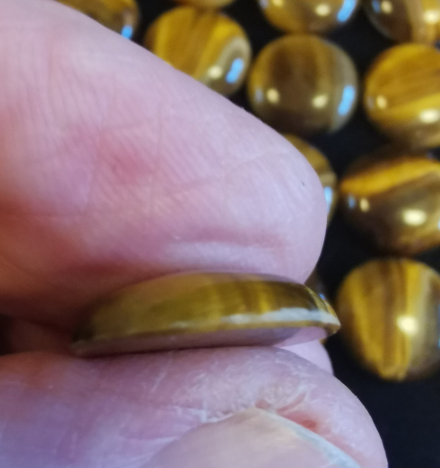 Tiger Eye Flat Round 14.5 mm