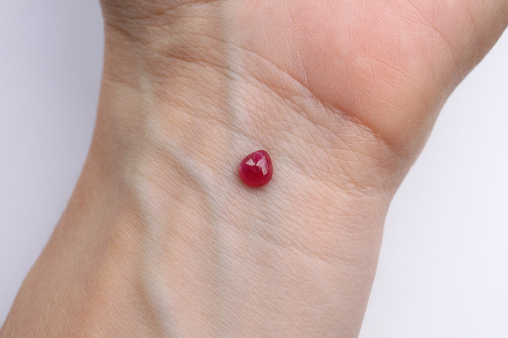 Ruby Cabochon Pear 0.88 ct