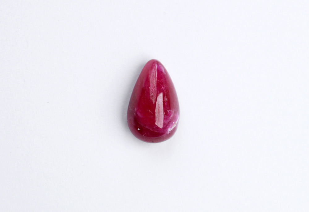 Ruby Cabochon Pear 2.45 ct