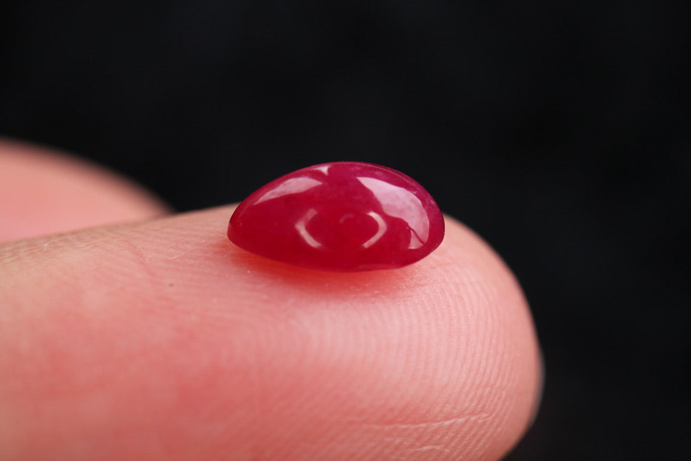 Ruby Cabochon Drop 1.3 ct