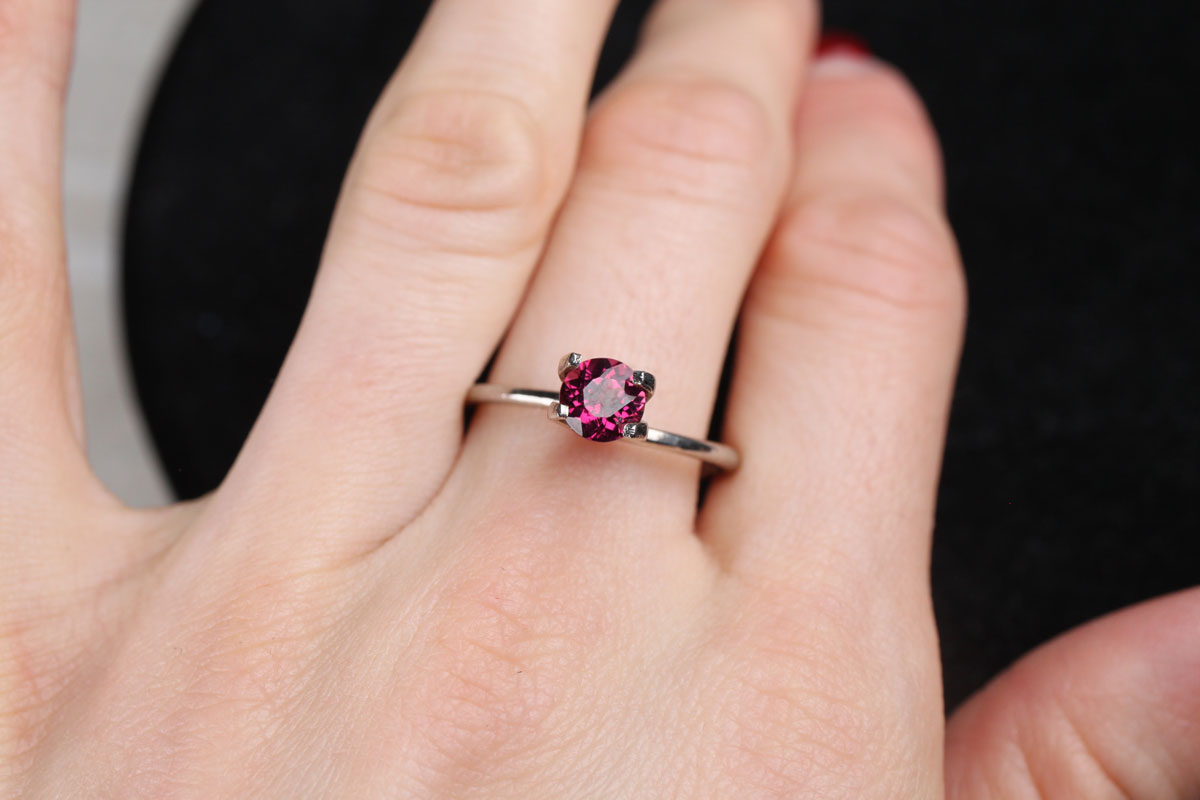 Purple Tourmaline Round 1.0 ct