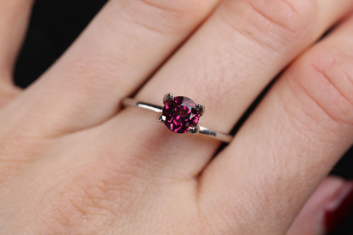 Purple Tourmaline Round 1.0 ct