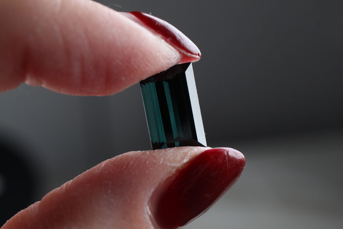 Indicolite Tourmaline Rectangle 6.9 ct