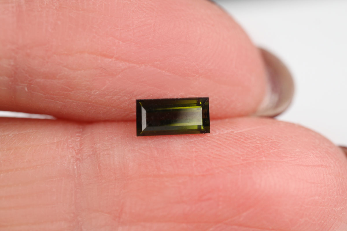 Green Tourmaline Rectangle 0.45 ct