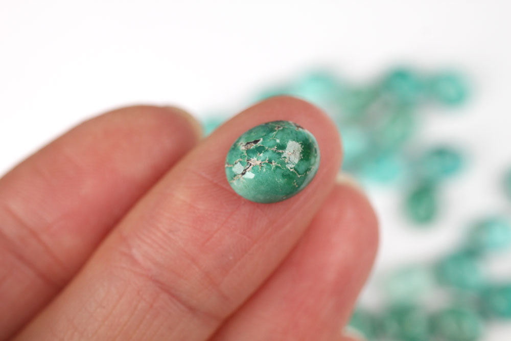 Turquoise Oval 10x8 mm