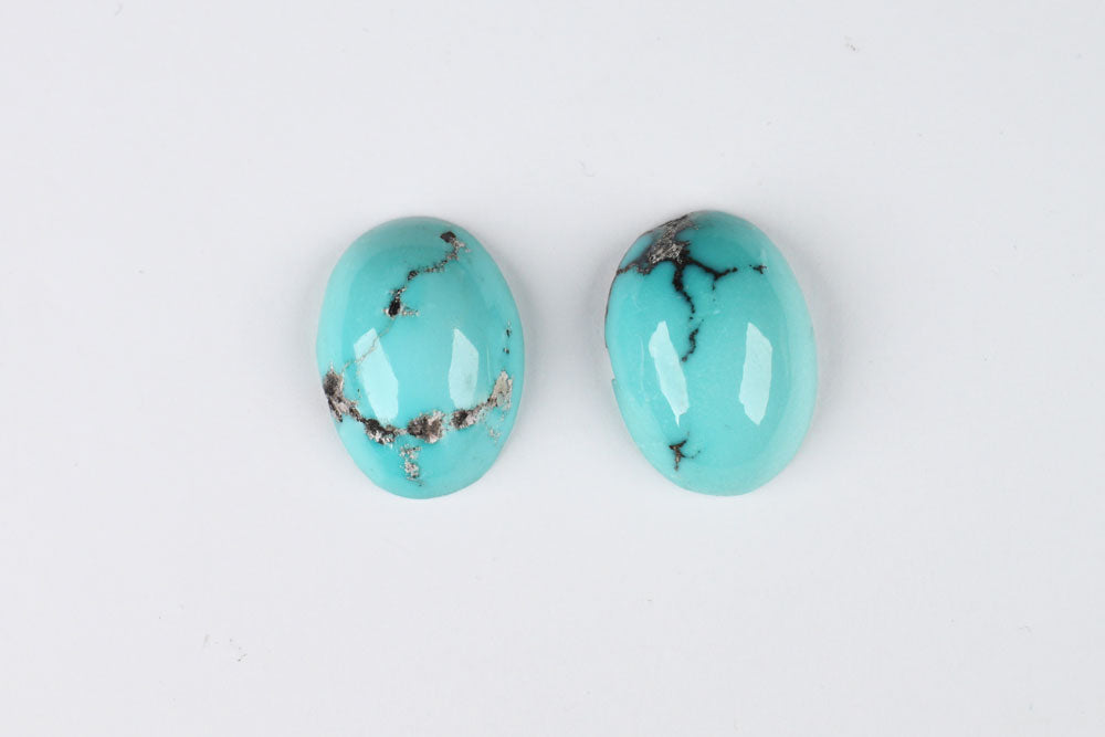 Turquoise Oval Pair 19.6 ct