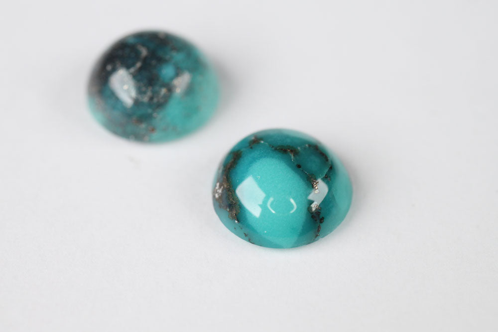 Turquoise Round Pair 3.62 ct