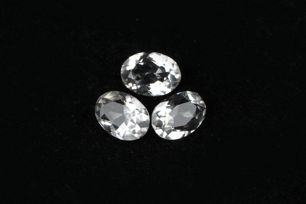 Rock Crystal Oval 13x9 mm Lot