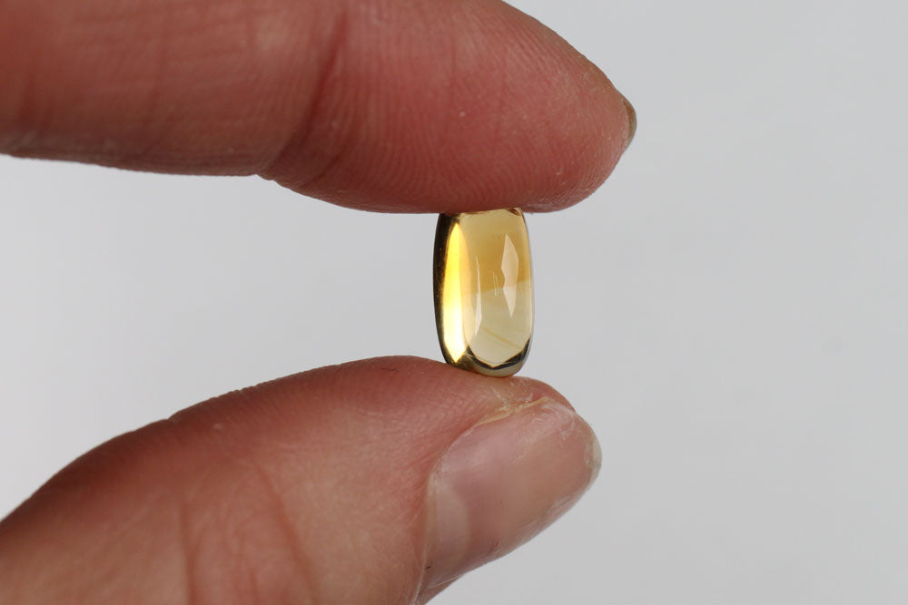 Citrine Cabochon Oval 12x6 mm