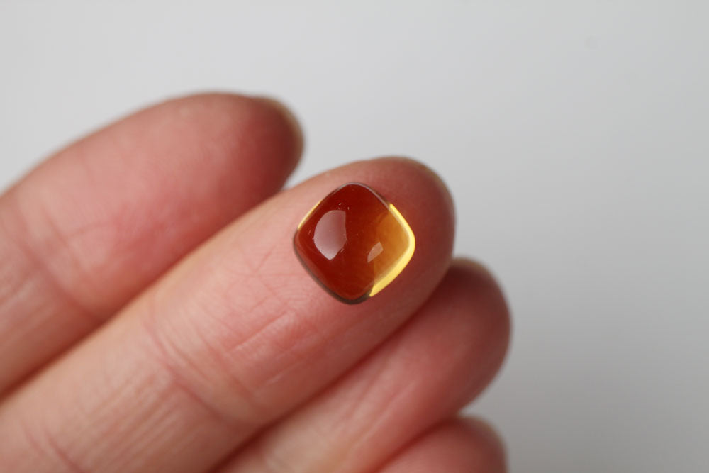 Citrine Cabochon Square 8x8 mm