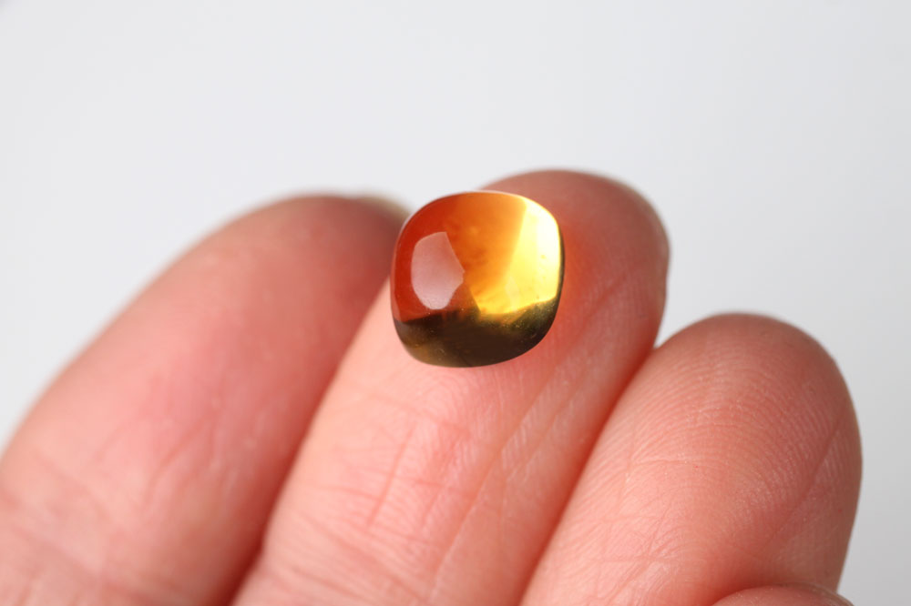 Citrine Cabochon Square 8x8 mm